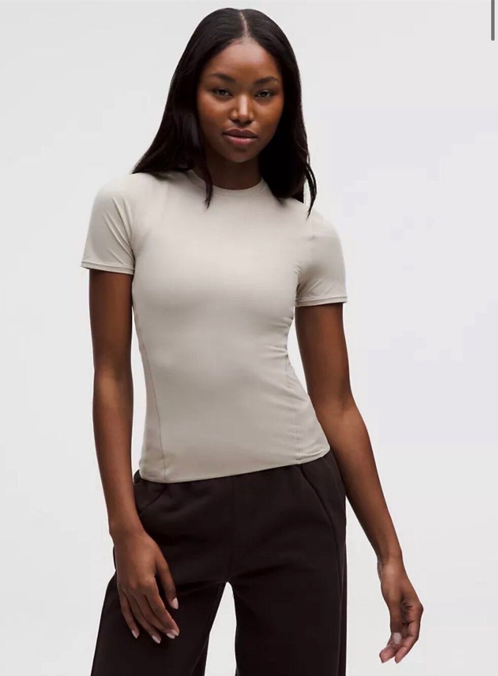 Wundermost Ultra-Soft Nulu Hip-Length Crewneck Shirt size small